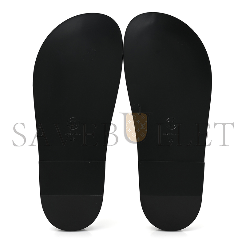 Ch*el lambskin quilted velcro dad chain cc slide sandals black g45507